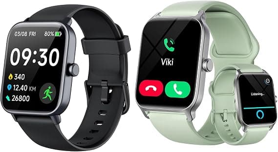 Gydom IDW13&IDW19 Smart Watches for Men, Answer & Dial Call, Alexa Built-in, Activity Trackers with Fitness Heart Rate Blood Oxygen Sleep Monitor, IP68 Waterproof for iPhone Android